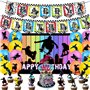 Décoration d'anniversaire Skateboard,Doyomtoy 30 Pièces Ballons de fête Skateboard Cake Toppe pour Fête à Thème Skateboard pour