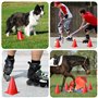 Aoreun 10 Pièces Cônes de Signalisation 18cm, Cônes d'Entraînement Plots de Marquage pour Football, Support de Marqueur en Plast