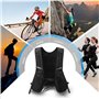Gilet de course avec bouteilles – Gilet d'hydratation – Gilet de course avec bouteille d'eau douce de 500 ml – Gilet d'hydratati
