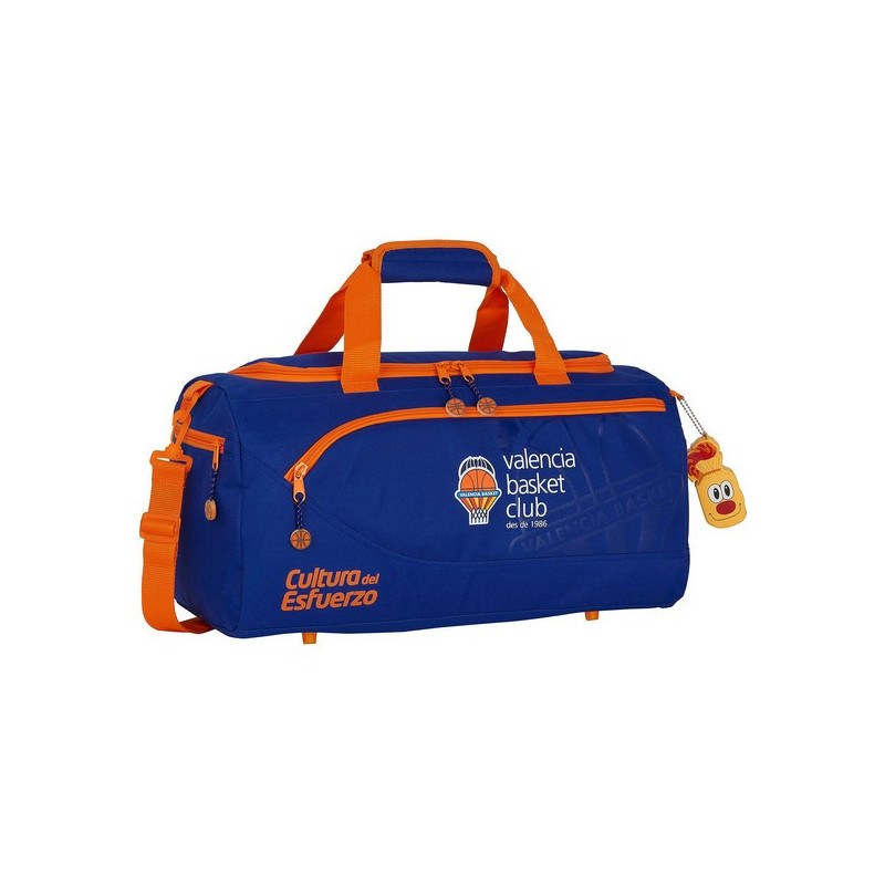 Sac de sport Valencia Basket Bleu Orange (50 x 25 x 25 cm)