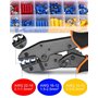 Crimping Pliers Cosses Setavec 400 pièces de cosses Pince à sertir pour pince appareils ménagers c
