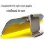 Gearmax® 2 en 1 Pare Soleil de Voiture Anti-Reflet Diminution Anti-Eblouissement pour Chauffeur Conducteur
