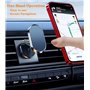 Timpou Support pour téléphone de Voiture, Support magnétique Pliable Fort et pivotant à 720° (Argent)