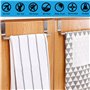 2 Pièces Porte Serviette de Porte Barre Torchon Cuisine Acier Inoxydable Porte Serviettes à Suspendre sans Perçage pour Salle de