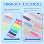 Oderra 1120 Pcs Marque Page Adhesif, Notes Adhésives Multicolores, Marque Page Autocollant Transparent, Autocollantes D'index In