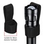 DONGKER 3 Pièces Étui de Lampe de Poche Tactique,Porte-Torche a Boîtier Ouvert,Pochette de Lampe de Poche en Nylon pour Ceinture