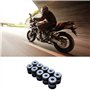 Lot de 40 œillets en caoutchouc M6 pour moto, carénage, tampon de nettoyage, coussin de soulagement de la pression, universel po