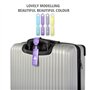 iJiZuo Étiquette Bagage 4 x Etiquette Valise, Étiquettes d'identification de Valise, Porte-étiquetes pour Sac de Voyage, Accesso
