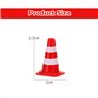 JDCMEI 30 pièces Mini Cônes de Signalisation Barrière de Circulation Miniature Mini- Cônes de Circulation en Plastique pour Enfa