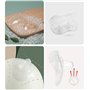 Lot de 2 protège-tétons pour allaitement avec étui de rangement stérilisable sans BPA – Triangle Shields en silicone ultra fin p