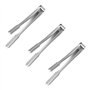 Lot de 3 pinces à glace en acier inoxydable