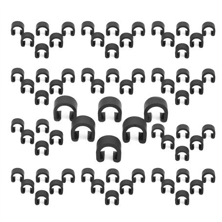 XHBTS Lot de 100 clips en plastique pour fixation de câble de frein de vélo