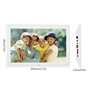 VBESTLIFE 12 Pouces Cadre Photo Numérique, Cadre Numérique Écran 1080P HD 1280 * 800 Album Photo Numérique MP3 MP4 Vidéo avec Té