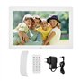 VBESTLIFE 12 Pouces Cadre Photo Numérique, Cadre Numérique Écran 1080P HD 1280 * 800 Album Photo Numérique MP3 MP4 Vidéo avec Té