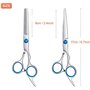 Ciseaux de coiffure professionnels, 7 - pack/Set 6 "ciseaux de coiffure professionnels en acier inoxydable coupe de cheveux avec