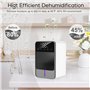 Deshumidificateur d air,1200ML Dehumidificateurs maison Portable,Déshumidificateur d'air Domestique,Arrêt Automatique Économie D