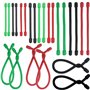Roellgs Lot de 24 attaches torsadées en silicone réutilisables de 7