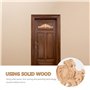 Décoratifs en Bois Longs sculptés Onlay Applique Meubles Coins Ornement Home Door Bed Decor (30 x 8 cm)