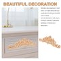 Décoratifs en Bois Longs sculptés Onlay Applique Meubles Coins Ornement Home Door Bed Decor (30 x 8 cm)