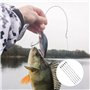 Iyowei 100PCS Bas de Ligne Carnassier en Acier Inoxydable 15/20/25/30 cm, Bas de Ligne Brochet Fil De Pêche Accessoires Pêche Ea