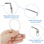 Iyowei 100PCS Bas de Ligne Carnassier en Acier Inoxydable 15/20/25/30 cm, Bas de Ligne Brochet Fil De Pêche Accessoires Pêche Ea