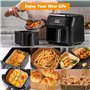 YAMAIDUO Papier Cuisson Air Fryer 120 Pièces Compatible avec Philips Dual 3000/5000 Series Cookwise, Jetable Antiadhésive Papier
