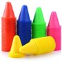 JPudinor Slalom Cônes Plot Slalom Roller Skating Patinage Multicolore Pile Obstacle Lot de 50