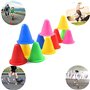 JPudinor Slalom Cônes Plot Slalom Roller Skating Patinage Multicolore Pile Obstacle Lot de 50