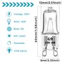 Lot de 10 ampoules halogènes G9 40W 230V 520lm 2700K Intensité variable Blanc chaud