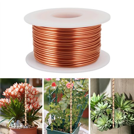 20m Fil de Cuivre de Jardinage pour Électroculture