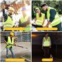 ROTKUSZ 6 Pièces Gilet Haute Visibilité, Gilet de Sécurité Réfléchissant pour Conducteur, Ouvrier