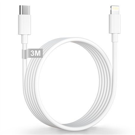 Cable iPhone USB C 3M [Certifié MFi]