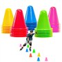 xianzhanEU 30 PCS Cone Plastique 75mm Cônes Sport Coloré pour Football