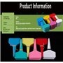 DXIA 180Pcs T-Type Etiquettes en Plastique, Étiquettes de Jardin Imperméable, Plant Markers & Labels, Multicolores Plastique Gar