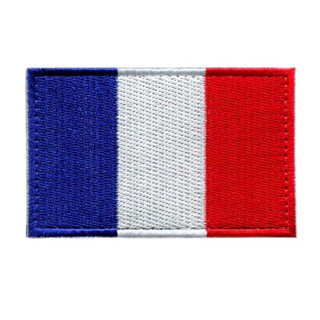 Patch France - 8 x 5 cm - Ecusson Drapeau Militaire Airsoft Garçons et Filles