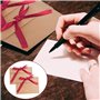 30 Pièces Enveloppes en Papier Kraft, Carte Cadeau Papier Kraft Enveloppe, Enveloppes Rétro Avec Rubans, avec 30 Rubans (6 Coule
