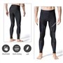 MEETWEE Cyclisme Pantalons Homme, Respirant 3D Gel Silicone Long Bike Compression Leggings Cycliste Pantalon de Vélo Pantalon (N