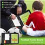 RoseFlower Tableau Tactique de Football, Entraîneur de Football Magnétique Stratégie Panneau kit Entrainement Football avec Marq