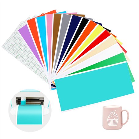 VMUTGA 15 Pièces Vinyle Adhésif Permanent pour Cricut Joy
