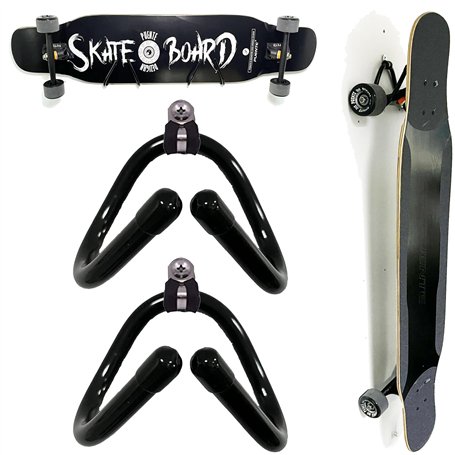 Pmsanzay Lot de 2 supports muraux universels pour skateboard
