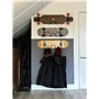 Pmsanzay Lot de 2 supports muraux universels pour skateboard, horizontalement/verticalement, s'adapte à presque toutes les planc
