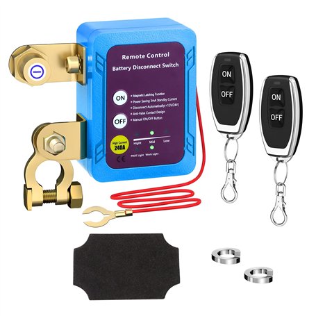 Feelhap Disjoncteur de Batterie Télécommandé Sans Fil