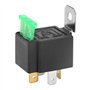 Relais électronique DC 12V 4 Broches Voiture Normalement Ouverte le Relais Fusionné avec Support
