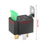 Relais électronique DC 12V 4 Broches Voiture Normalement Ouverte le Relais Fusionné avec Support