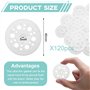 Bmliingchau Lot de 120 rondelles isolantes en polypropylène pour isolation en panneaux de fibres de bois - Rondelles fixes pour