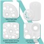 Bmliingchau Lot de 120 rondelles isolantes en polypropylène pour isolation en panneaux de fibres de bois - Rondelles fixes pour