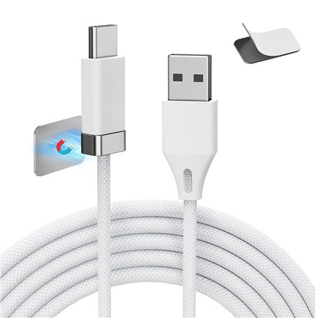 Magtame Staycable Câble USB vers USBC avec support magnétique