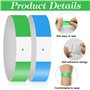 500Pcs Bracelet d'Identification, Bracelet en Papier existe en 10 Couleurs Différentes, Bracelet Evenementiel Utilise un Design