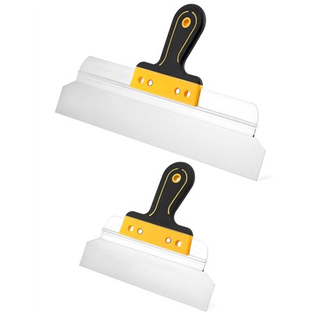 QWORK® Ensemble de Couteau à enduire 250mm + 400 mm