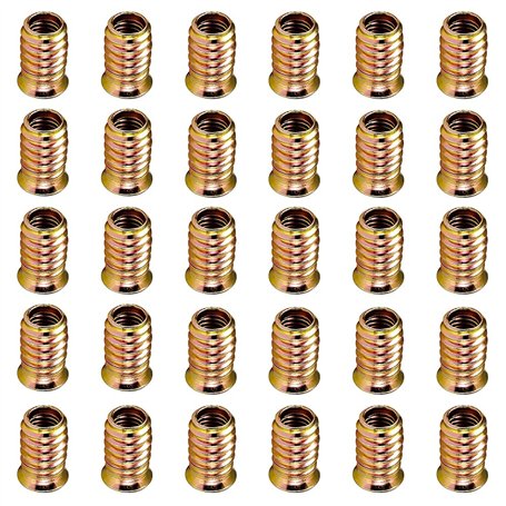 Tucireat 20 Pièces Visserie Vis D'assemblage Inserts Filetés Vis M8 Boulon M8 Ecrou Cage Insert Fileté Metal Insert Fileté Nuts